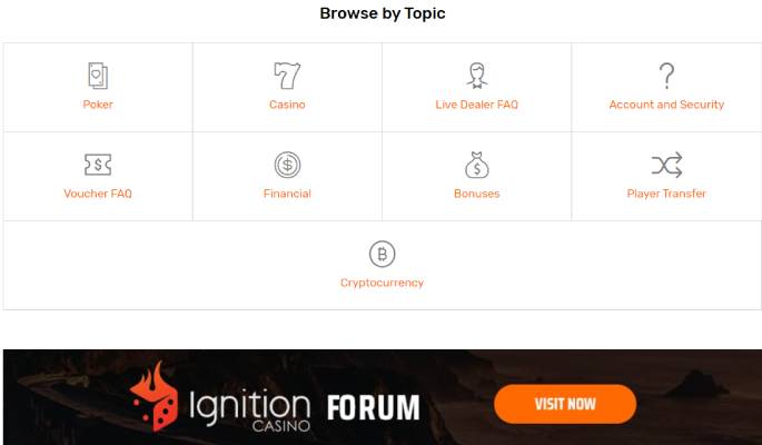 Ignition Casino Support